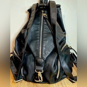Stylish black small backpack